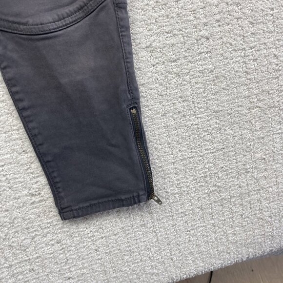 Y2K American Eagle Super Stretch Jegging Punk Grunge Zip Biker Women's Sz 2 - Picture 4 of 13